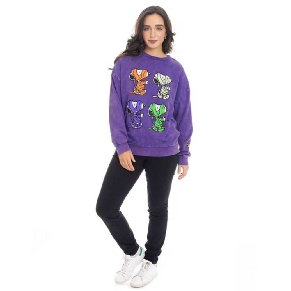 NWT Women's Character Halloween Sweatshirt - Picture 6 of 12